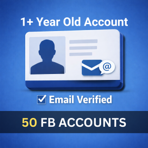 Bulk Facebook Accounts (1+ Year) – Email Verified – 50 Units