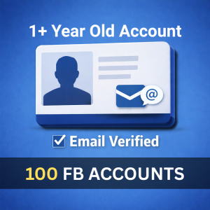 Bulk Facebook Accounts (1+ Year) – Email Verified – 100 Units